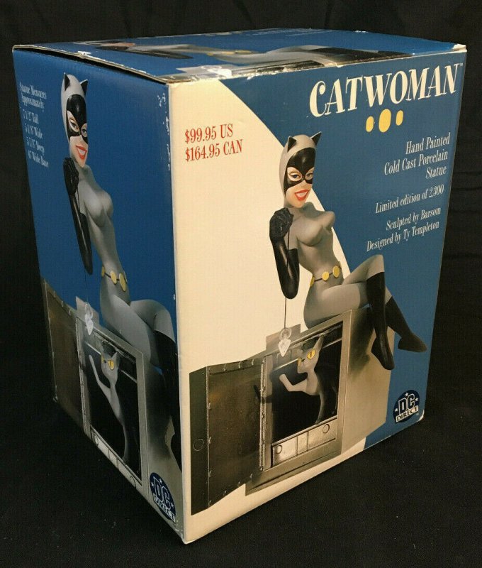 DC DIRECT CATWOMAN ANIMATED STATUE TY TEMPLETON MIB LIMITED EDITION # 1362/2300