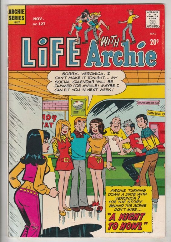 Life with Archie #127 (Nov-72) VF/NM+ High-Grade Archie, Jughead, Betty, Vero...