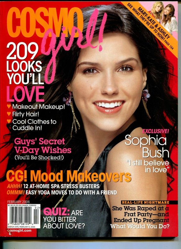 Cosmo Girl-2/200-Sophia Bush cover-Mary-Kate and Ashley-FN/VF