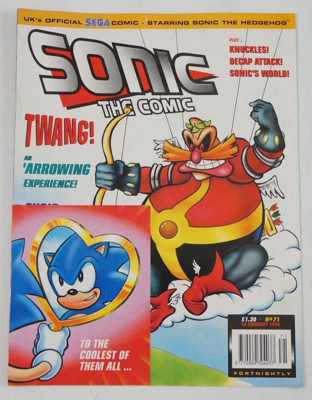Sonic the Comic #71A FN ; Fleetway Quality | Hedgehog with Valentine card
