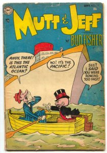 Mutt and Jeff #73 1954-- Bud Fisher- DC Golden Age Humor VG