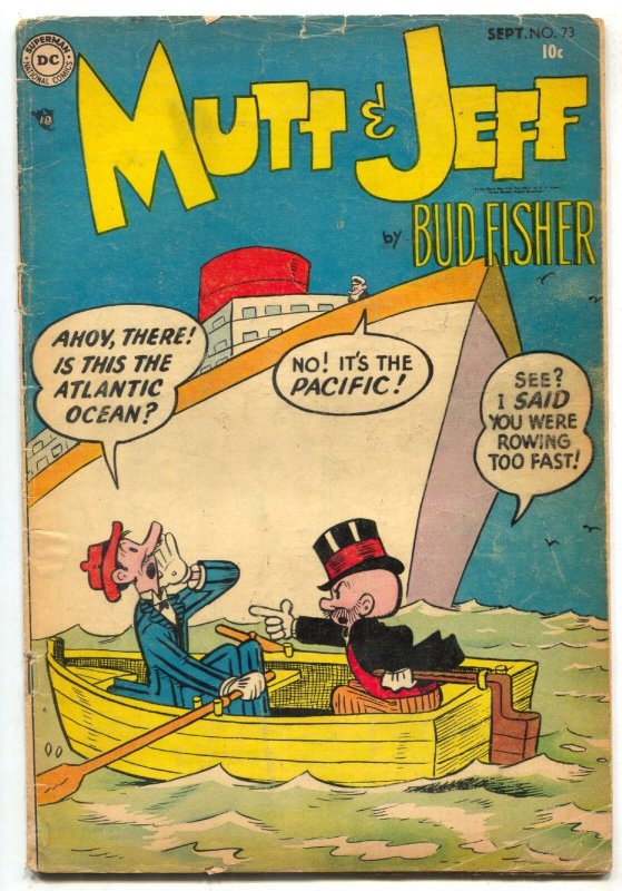 Mutt and Jeff #73 1954-- Bud Fisher- DC Golden Age Humor VG