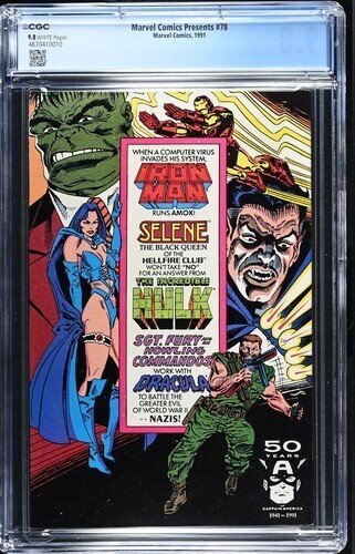 Marvel Comics Presents #78 1991 CGC 9.8 Weapon X app White Pages 010