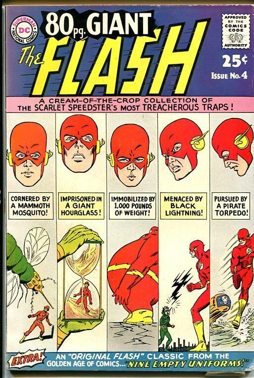 8O PAGE GIANT-#4-THE FLASH-RARE-Nice VG/FN