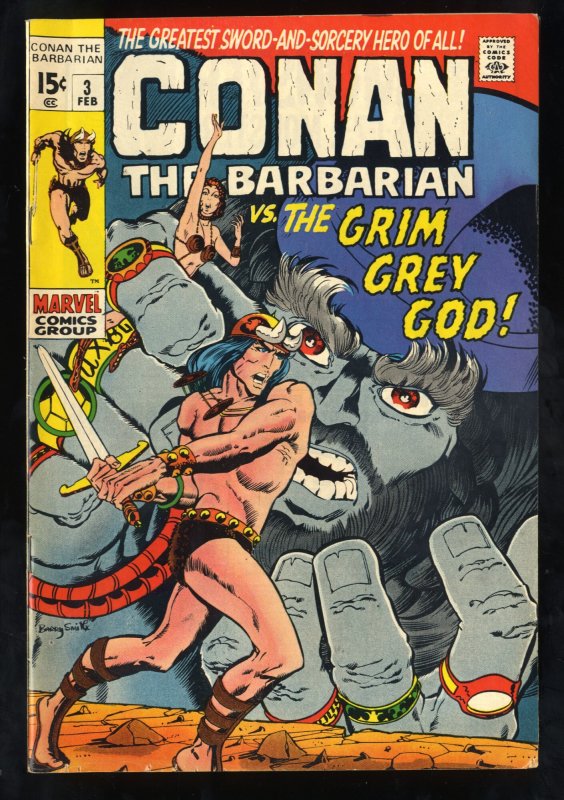 Conan The Barbarian #3 VG/FN 5.0 Marvel Comics