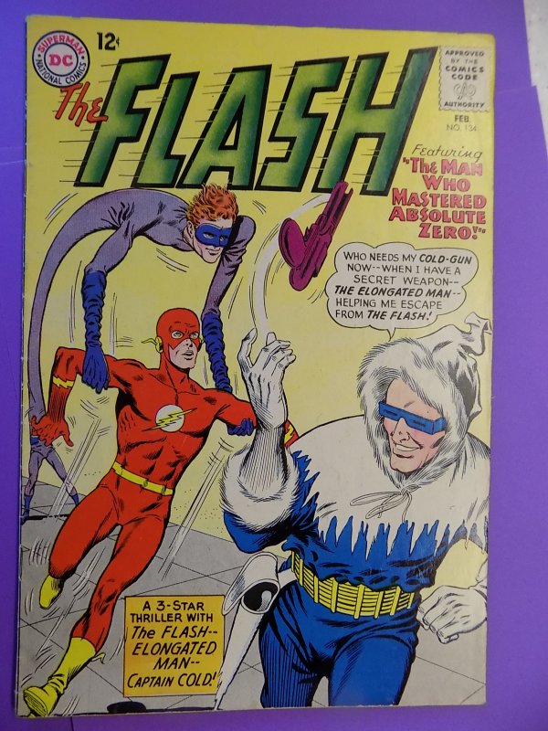 FLASH # 134 SOLID PAGES NICE COLOR SOLID BOOK