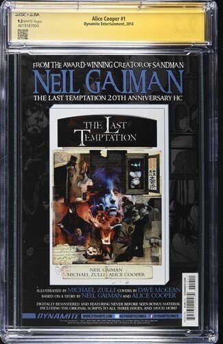 Alice Cooper #1 2014 Dynamite Entertainment CGC 9.2 JSA Signed