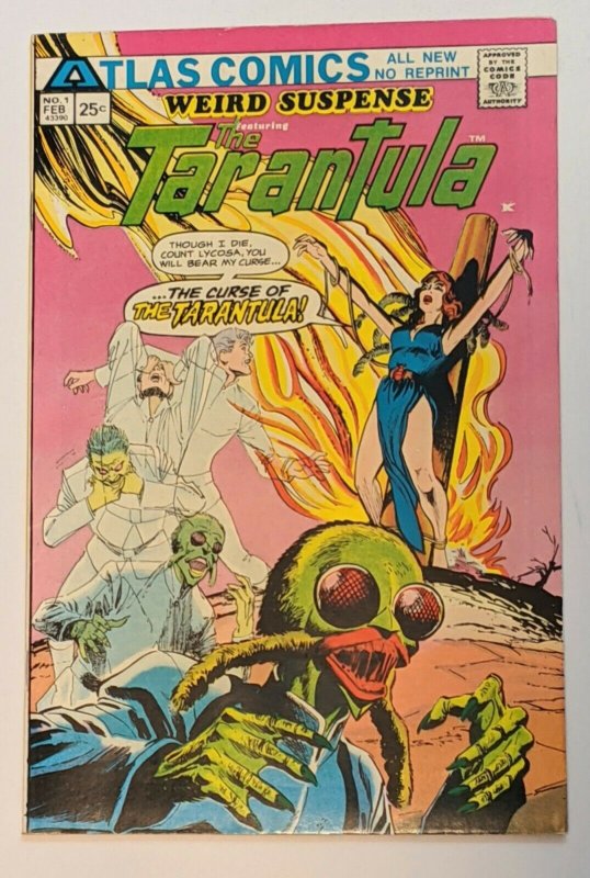 Weird Suspense #1 (Feb 1975, Atlas) VF- 7.5 Bondage cover and splash page