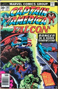 CAPTAIN AMERICA & Falcon Comic Issue 202 Kirby Cover — 1976 MARVEL Comics VG+