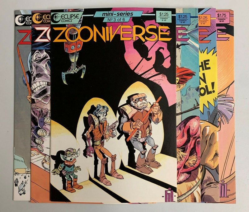 Zooniverse #1-6 (Eclipse Comics 1986) 1 2 3 4 5 6 Fil Barlow (8.5+) 