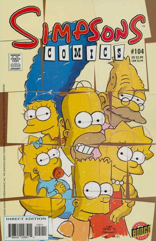 Simpsons Comics #104 VF/NM; Bongo | save on shipping - details inside 