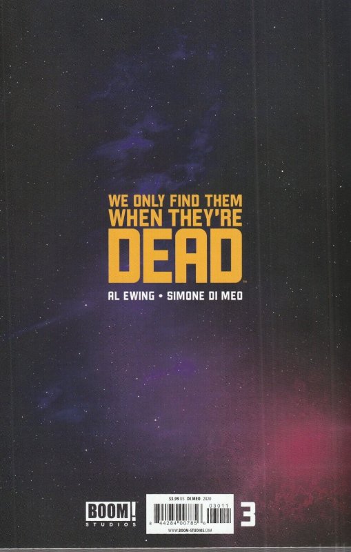We Only Find Them When They're Dead # 3 Cover A Boom! 2020 [Q9]