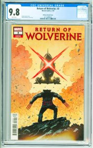 Return of Wolverine #3 Shalvey Cover (2019) CGC 9.8!