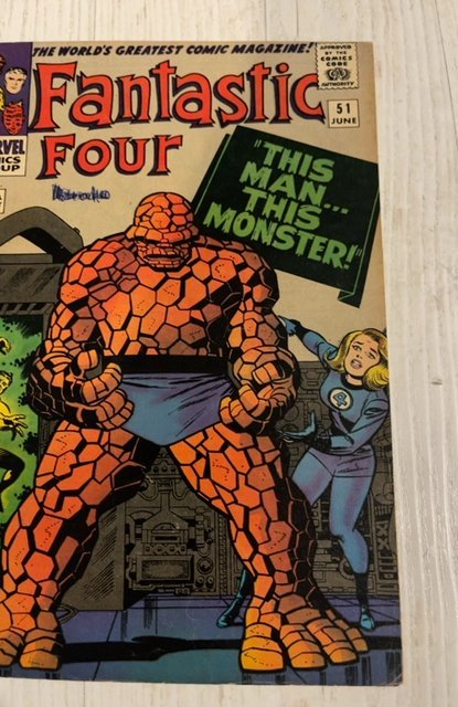 Fantastic Four #51 (1966)The man the monster see description
