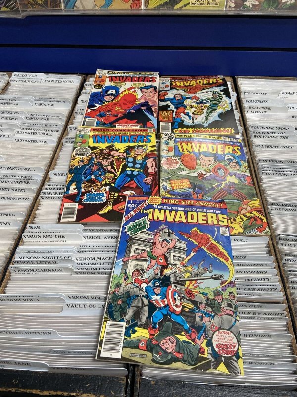 INVADERS Lot Of 17  1976 Bronze Age Lot Includes #7 +8 Union Jack Low Grade Lot