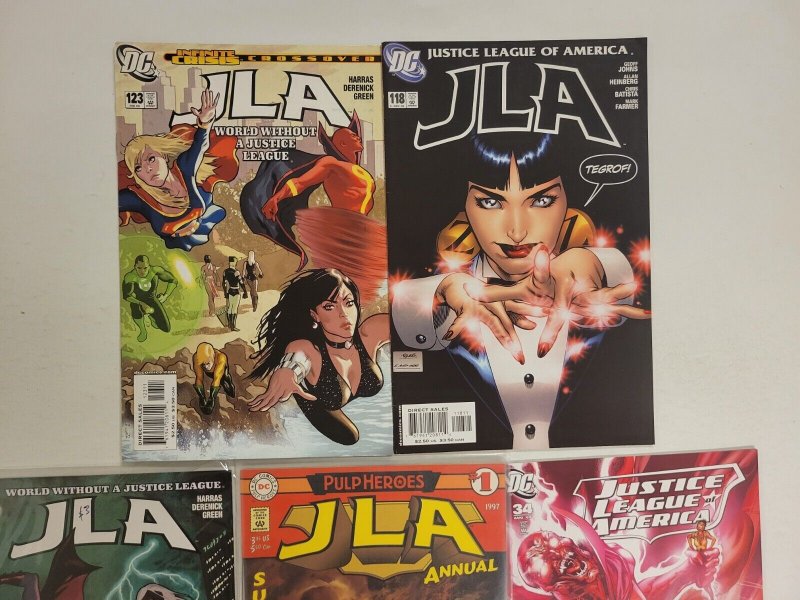 5 DC Comics #34 Justice League America + #118 123 124 1 Annual 1 TJ18