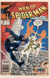 Web of Spider-Man #36 (1988) FNVF 1st app. Tombstone