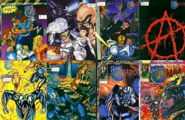 TEAM ANARCHY (1993 DAGGER) 1-8 Classic Indie - COMPLETE COMICS BOOK