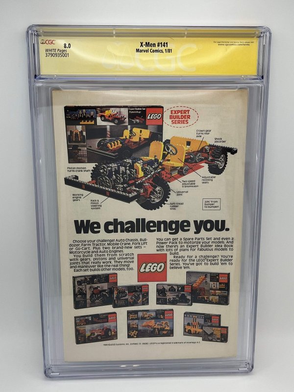 X-Men (1981) #141 - CGC 8.0 - Signed by Chris Claremont - First Rachel Summers