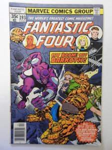 Fantastic Four #193 (1978) VG Condition moisture stain