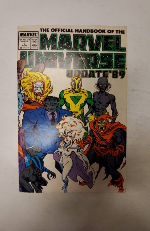 The Official Handbook of the Marvel Universe #3 Marvel Comic Book J728