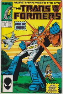 Transformers Marvel Comics #34 VF+ 8.5 Optimus Prime Decepticons Megatron 1987