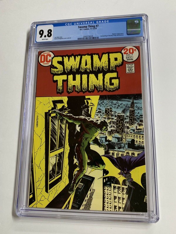 Swamp Thing # 7 CGC graded 9.8 1st meets Batman