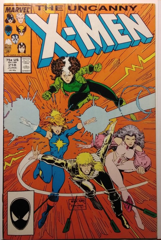 The Uncanny XMen 223 (1987) Comic Books Copper Age, Marvel /