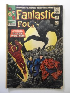 Fantastic Four #52 (1966) GD Condition moisture stain, centerfold detached