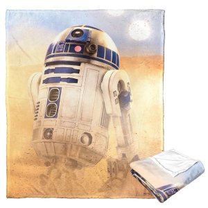 Star Wars; R2-D2 Aggretsuko Comics Silk Touch Throw Blanket; 50 x 60