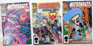 Micronauts: The New Voyages Lot of 3 #4, 7, 18 (1985) Marvel Comics 1st Print