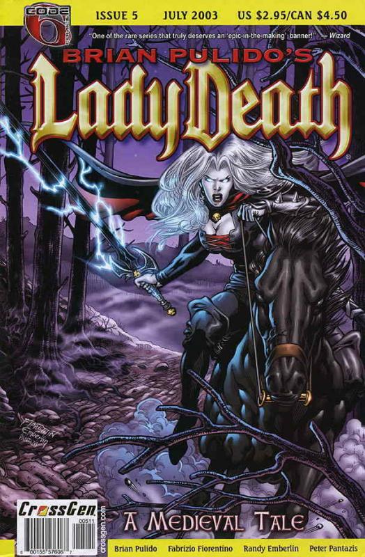 Lady Death: A Medieval Tale (Brian Pulido’s…) #5 VF/NM; CrossGen | save on shipp