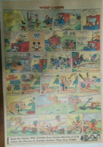 Mickey Mouse & Pluto The Pup Sunday Page Walt Disney 5/26/1940 Full Page Size  