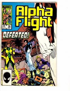 Lot Of 10 Alpha Flight Marvel Comic Books # 16 17 19 23 24 26 27 28 29 30 GJ1