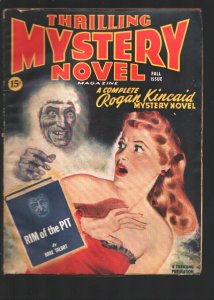 Thrilling Mystery Novel-Fall 1945-Horror cover art-See You In The Morgue Robe...