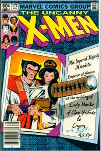 Uncanny X-Men #172 Marvel Comcis 1983 VF/NM