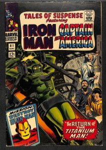 Tales Of Suspense #81 GD/VG 3.0 Iron Man