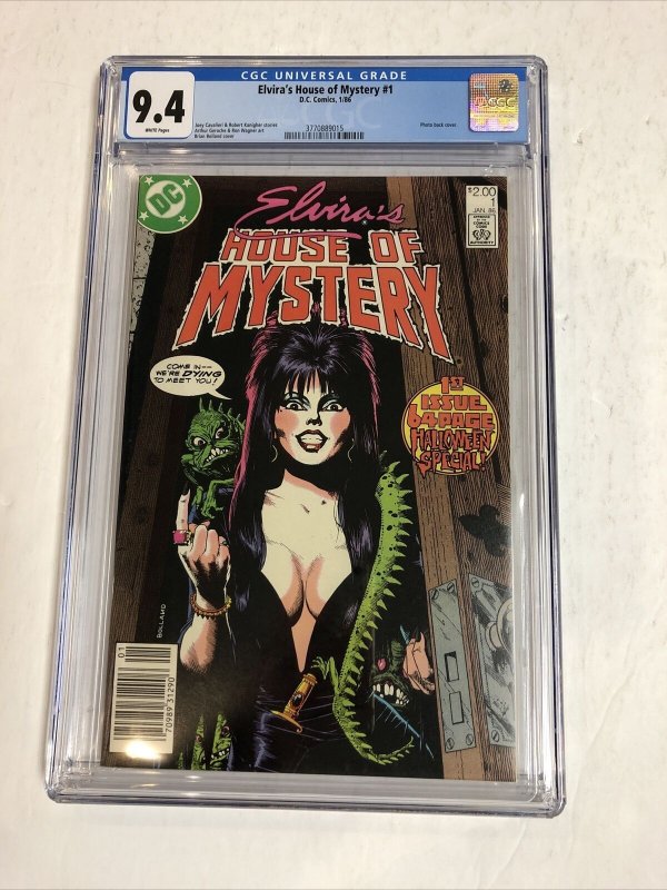 Elvira’s House Of Mystery (1986) # 1 (CGC 9.4 WP) Canadian Price Variant CPV !