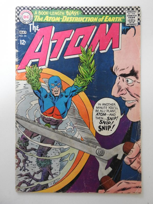 The Atom #24 (1966) GD/VG Condition! Sticker back cover