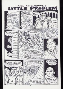 KING KONG BUNDY #2 PG. 16 - BY BRIEN CARDELLO W/COA ON BACK