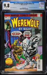 Werewolf By Night: Facsimile Edition 32 CGC 9.8  Reprints Werewolf By Night #32