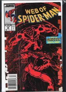 Web of Spider-Man #58 Newsstand Edition (1989) Spider-Man