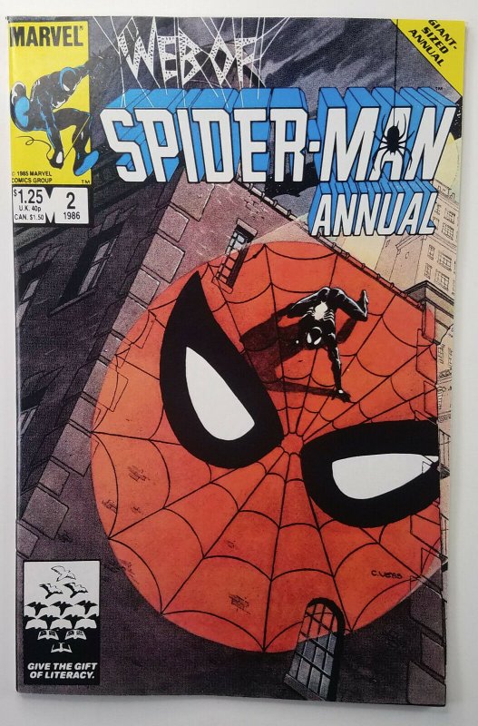 Web of Spider-Man Annual #2 Vol 1 ? Black Suit Costume ? Marvel 1985 ? NM+ ?