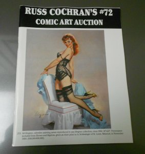 RUSS COCHRAN'S Comic Art Auction Catalog #72 NM 56 pgs Gil Elvgren