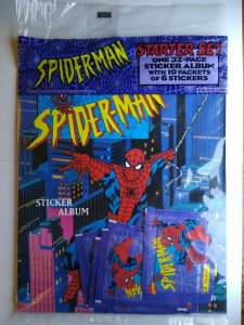 Spider-man Sticker Album Starter Set New Sealed With Stickers Marvel Comics 1995