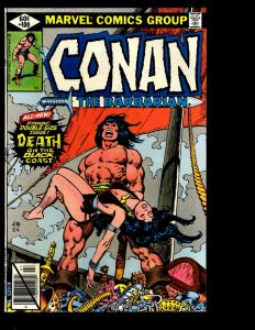 Lot of 9 Conan the Barbarian Marvel Comic books  196 115 100 78(2) 72 68 66 JF10