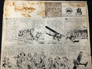 Tailspin Tommy Original Sunday Comic Art #392 April 18 1937- Hal Forrest 