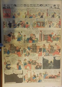 Boob McNutt Sunday by Rube Goldberg from 3/2/1930 Large Rare Full Page Size!