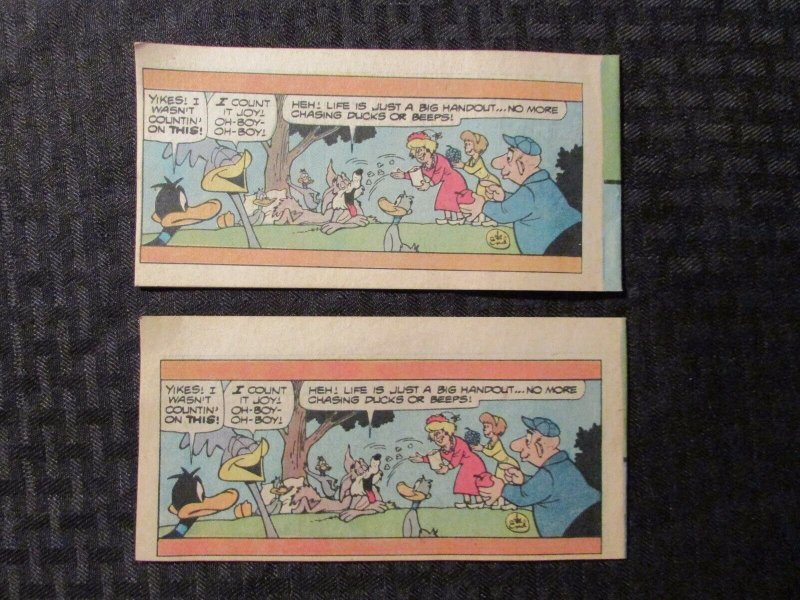 1973 DAFFY DUCK #1 FVF Western Publishing Mini-Comic LOT of 2