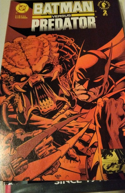 Batman versus Predator [Regular] #2 Direct Edition (1992) Predator